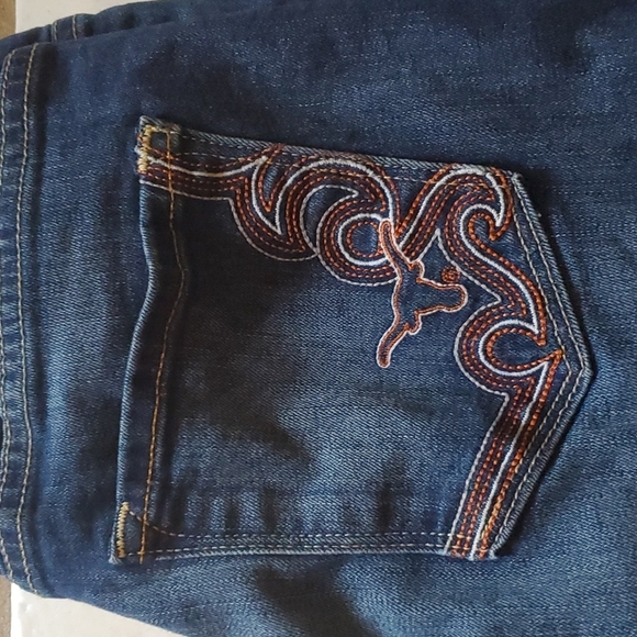OCJ Longhorn  jeans size 26 UT apparel longhorn pants denim - Picture 2 of 16